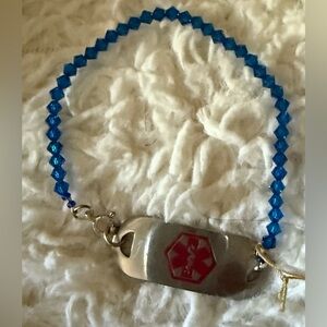 Swarovski Blue and Silver Bracelet